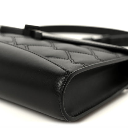 Moynat Lambskin Quilted Gabrielle Clutch Black 10 of 10