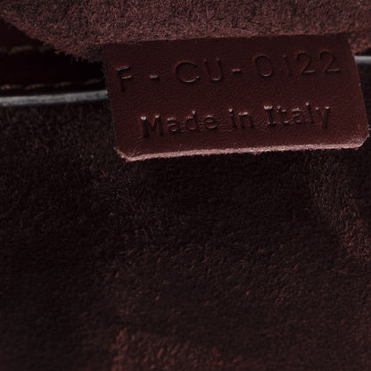 Celine Supple Calfskin Medium Phantom Luggage Burgundy 9 of 11