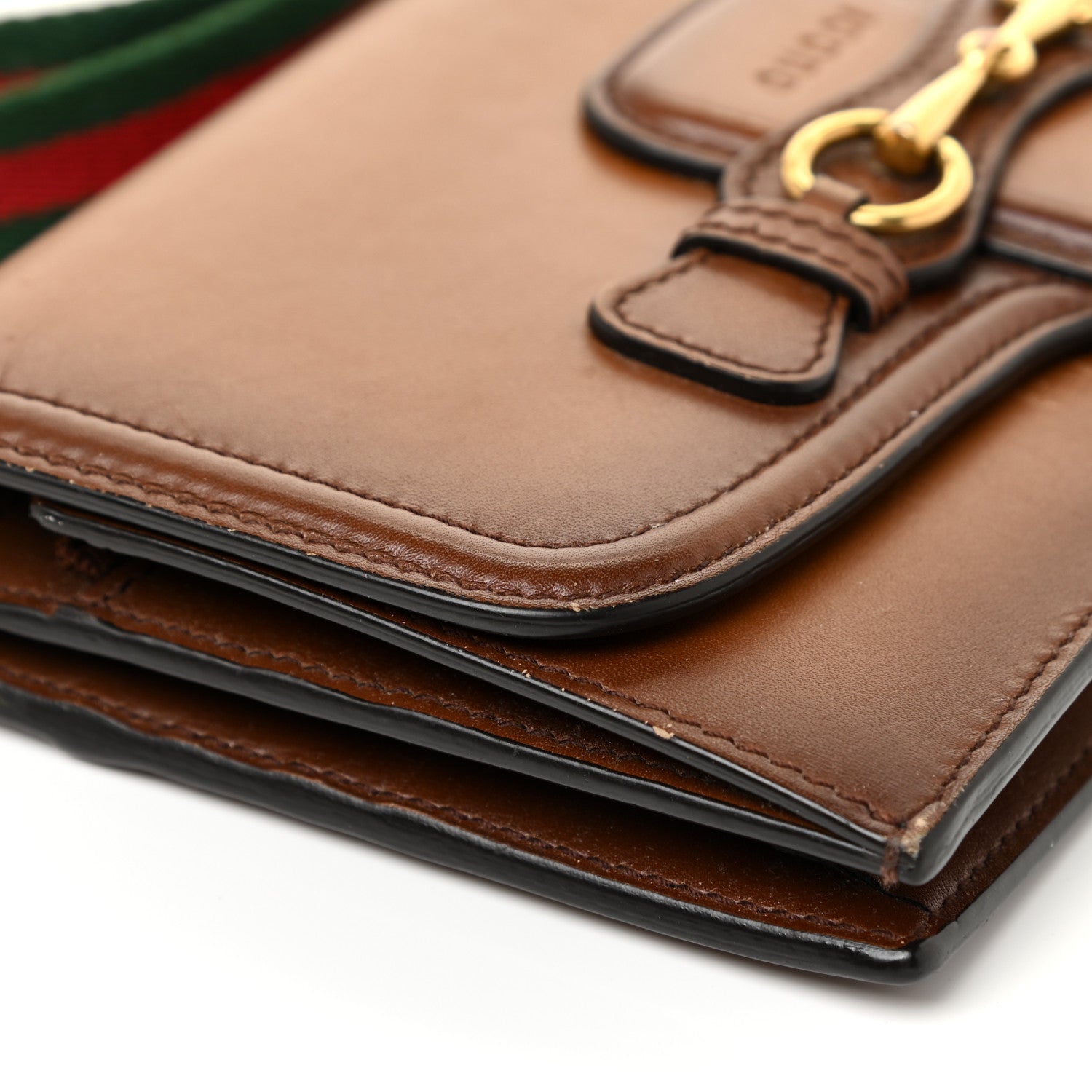 Gucci Calfskin Lady Web Convertible Wallet Cuir 9 of 26