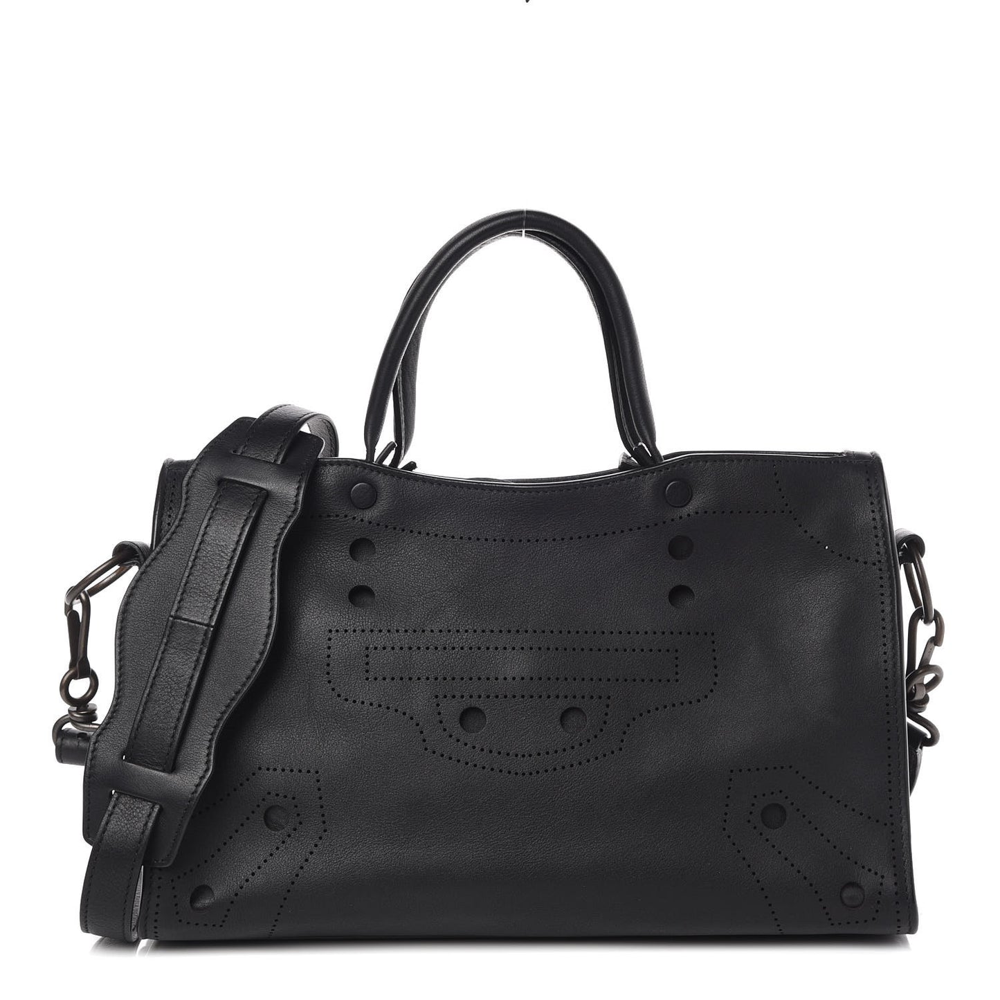 Veau Soyeux Perforated Blackout Hardware S City Black