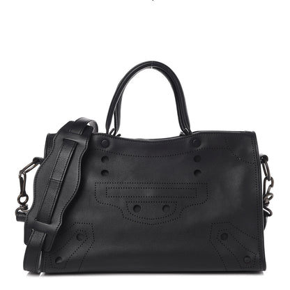 Balenciaga Veau Soyeux Perforated Blackout Hardware S City Black 1 of 9