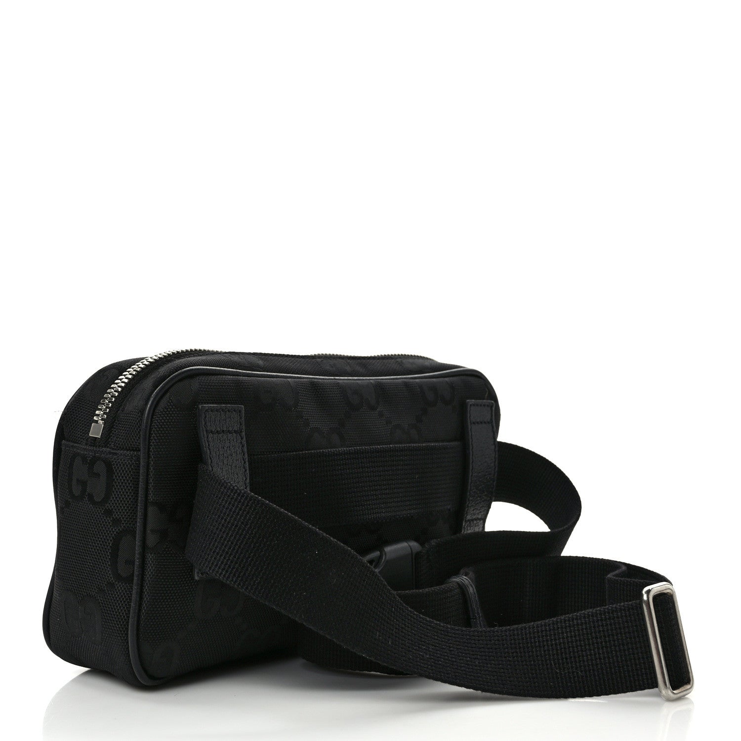 Gucci Econyl Nylon Monogram Off The Grid Belt Bag Black 3 of 11