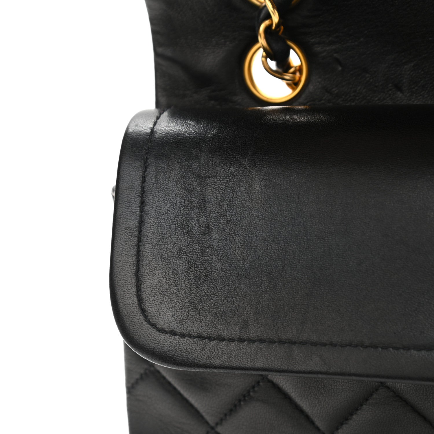 Chanel Lambskin Quilted Medium Double Flap Black 15 of 15
