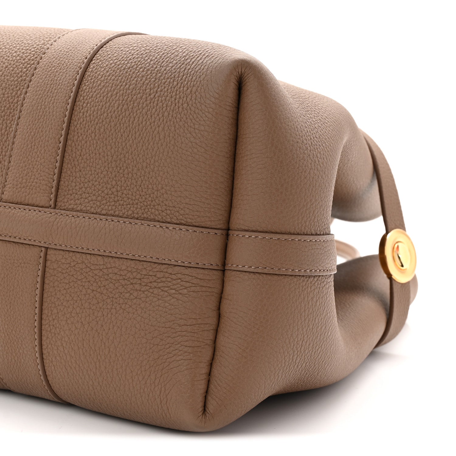 Loro Piana Grained Calfskin Large Ghiera Shopper Tote Fossil