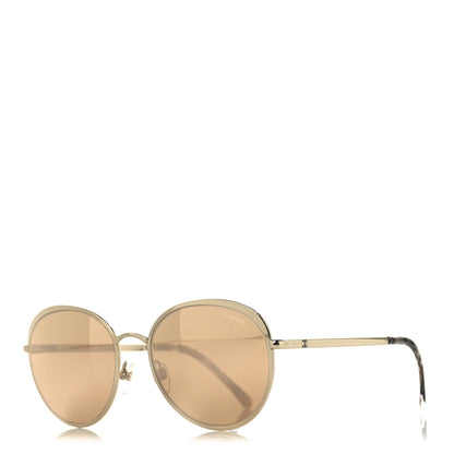 Chanel Round Spring Sunglasses 4206 Gold 1 of 7