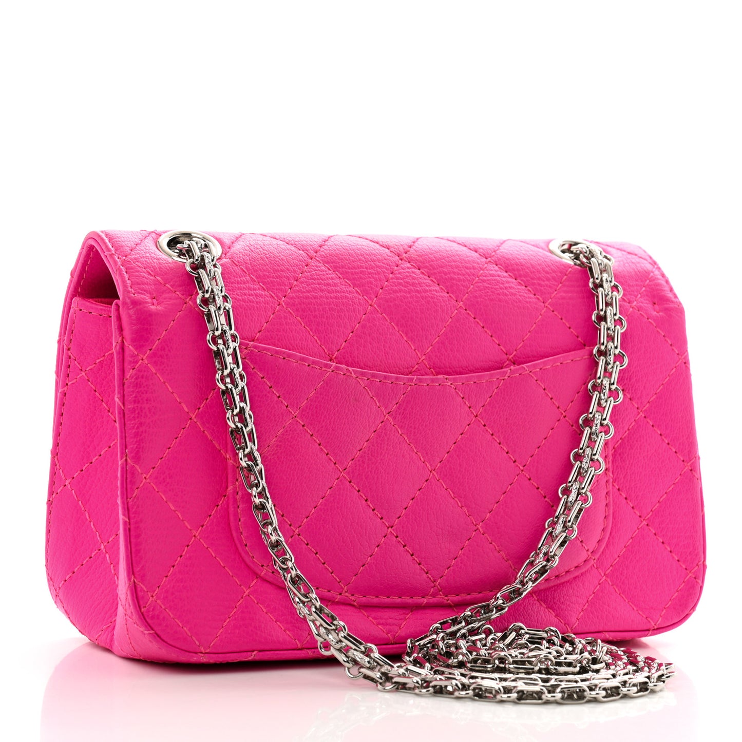 Sheepskin Quilted 2.55 Reissue Mini Flap Pink