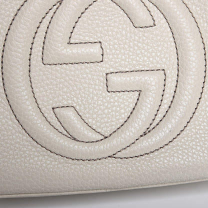 Gucci Pebbled Calfskin Small Soho Disco Bag Off White 8 of 8