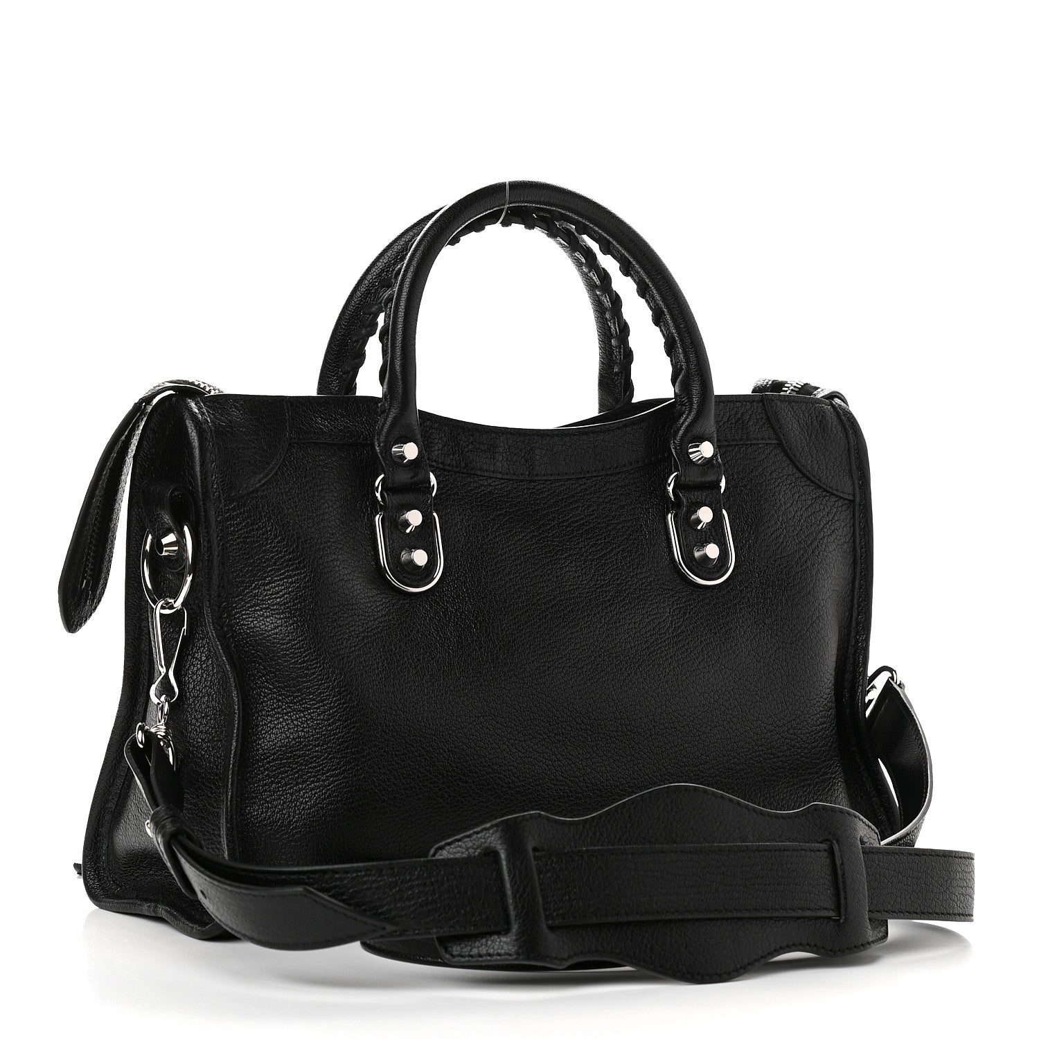 Balenciaga Chevre Silver Metallic Edge Hardware S City Black 2 of 10
