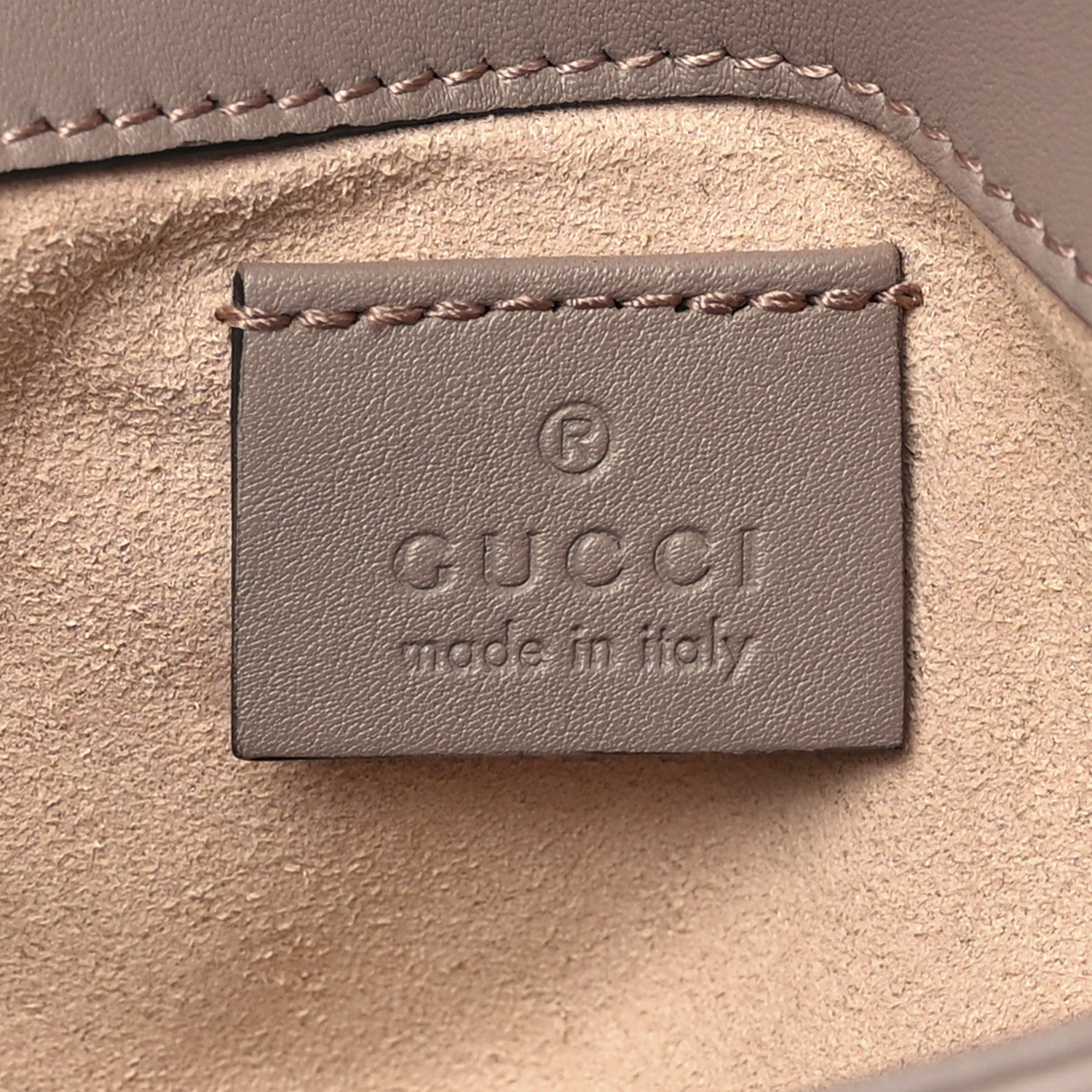 Gucci Calfskin Matelasse Super Mini GG Marmont Shoulder Bag Porcelain Rose 6 of 11