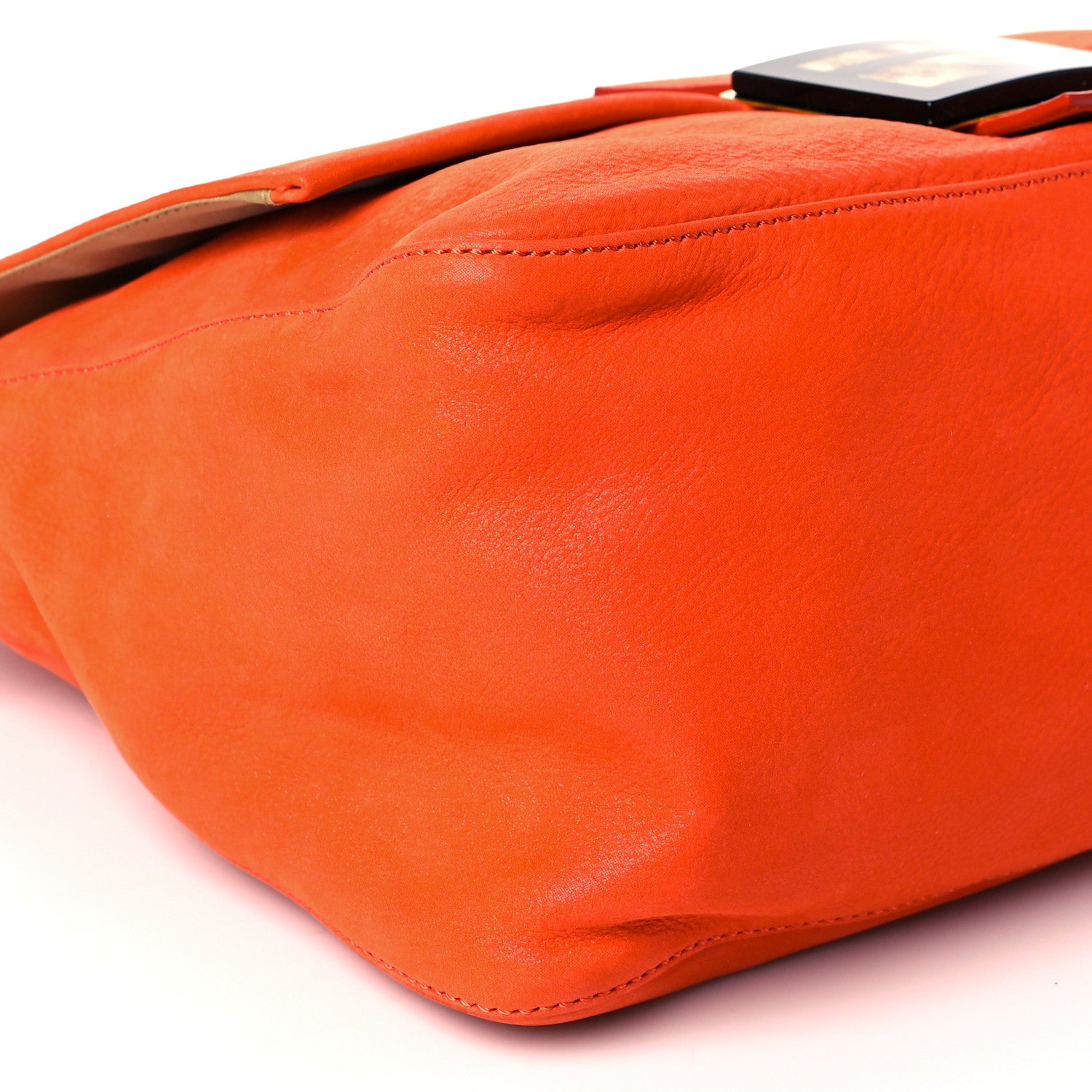 Fendi Nubuck Big Forever Mama Baguette Orange 9 of 10