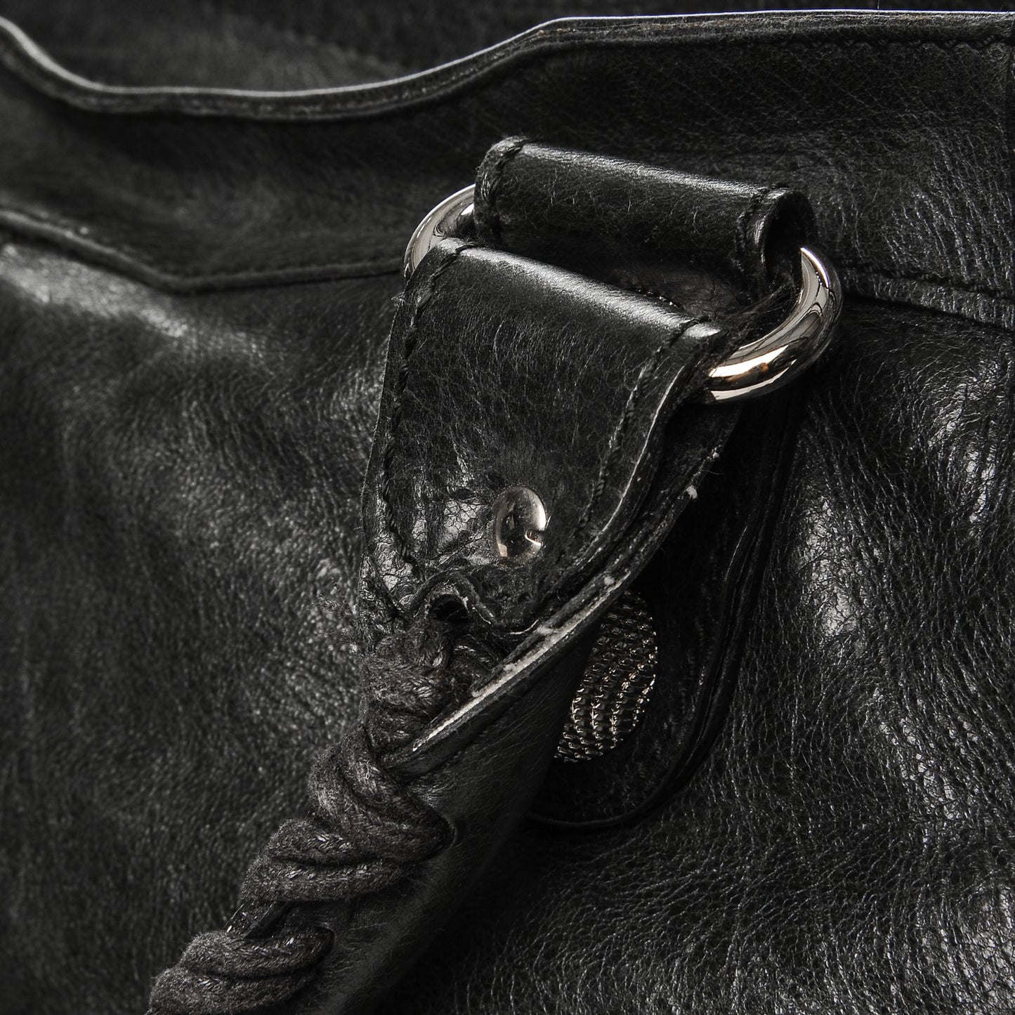 Agneau Giant 21 Silver Hardware Part Time Black
