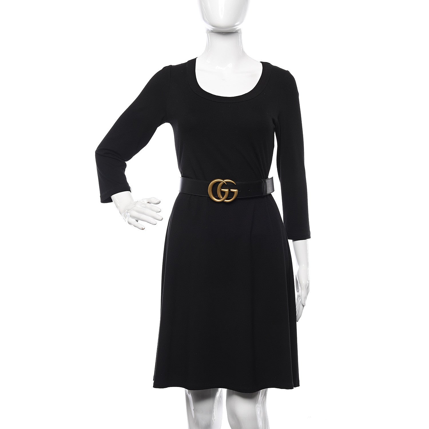 Gucci Calfskin Double G 40mm Belt 85 34 Black 2 of 6