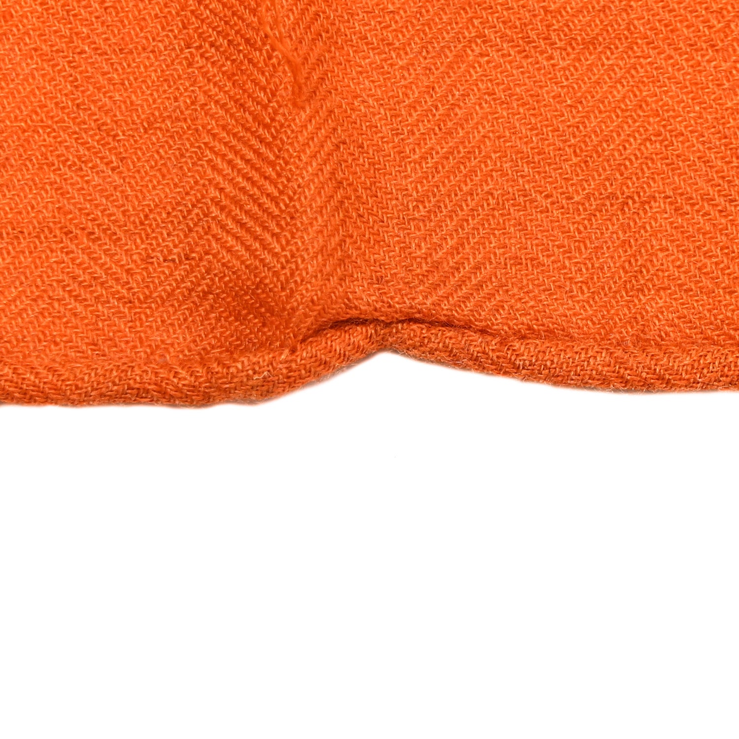 Hermes Cashmere Silk La Cite Cavaliere Shawl 140 Orange Naturel Brun 7 of 8