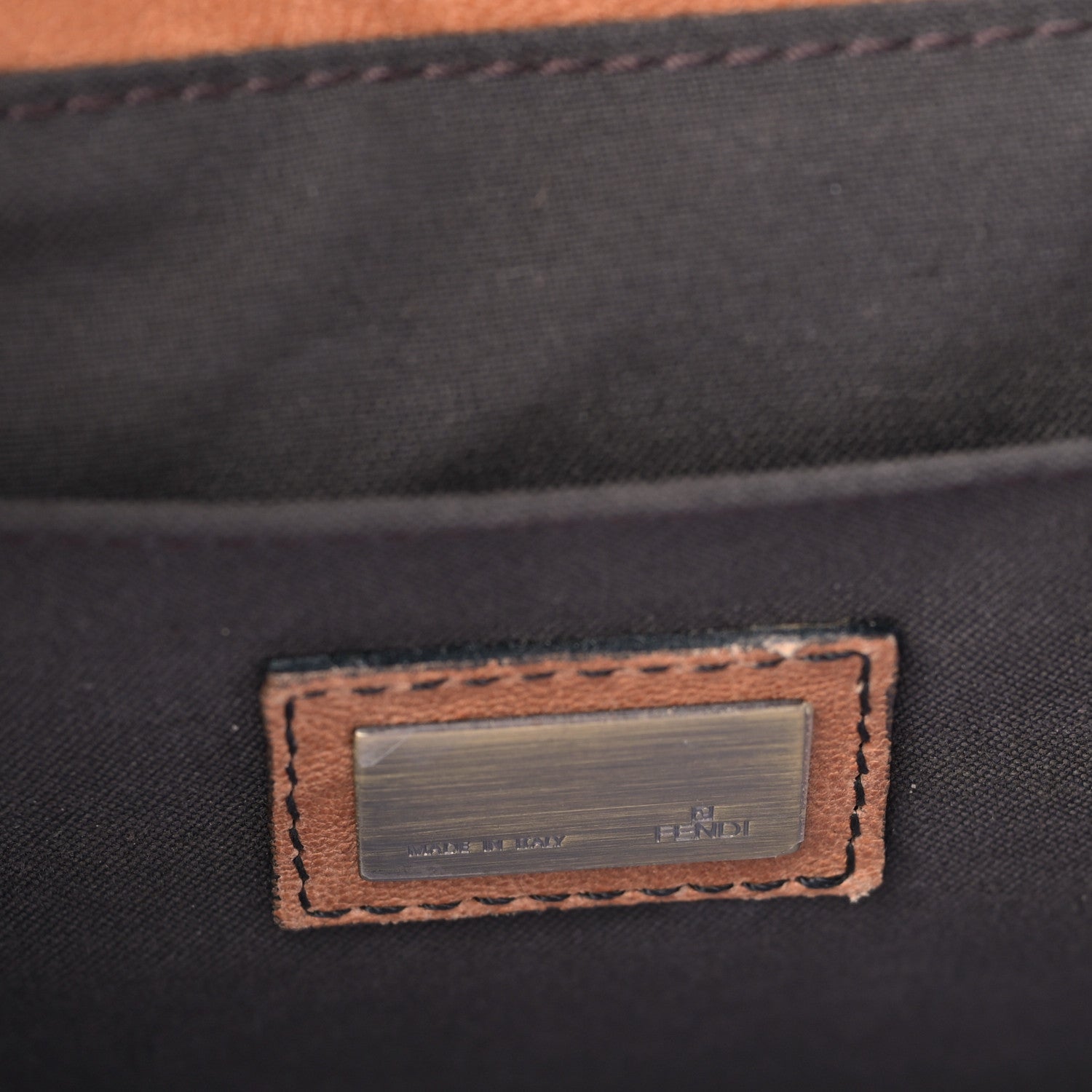 Fendi Nappa Patent B Bag Osso Black 6 of 9