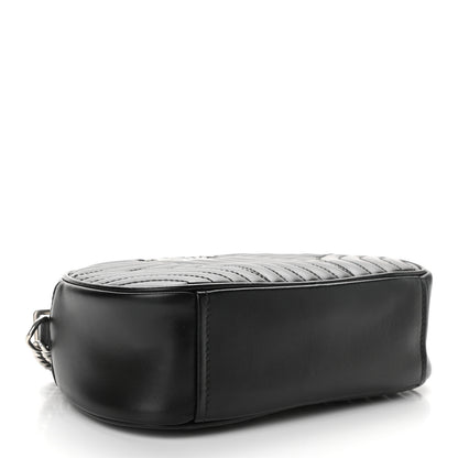 Prada Soft Calfskin Impunture Diagramme Dome Crossbody Bag Black 3 of 8