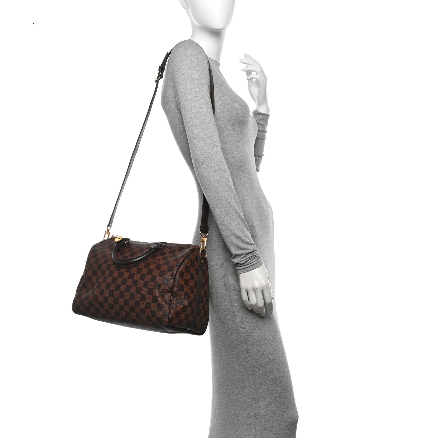 Louis Vuitton Damier Ebene Speedy Bandouliere 30 2 of 13