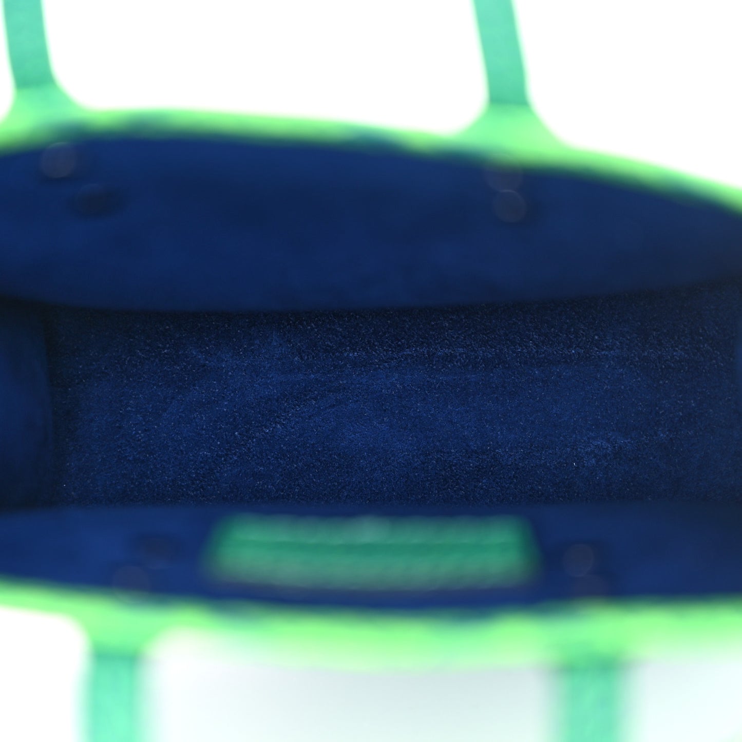 Taurillon Illusion Sac Plat XS Bleu Vert