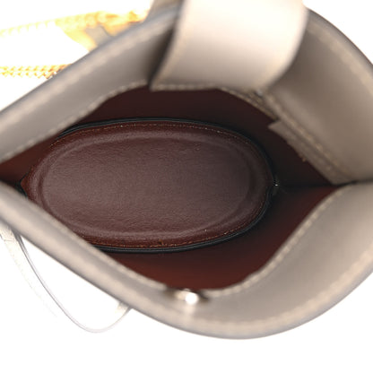 Chloe Shiny Calfskin Goatskin Mini Aby Bi-Color Bucket Light Eucalyptus 5 of 10