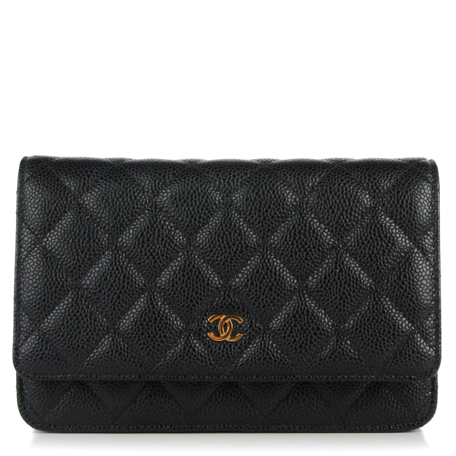 Chanel Caviar Quilted Wallet On Chain WOC Black 1 of 8