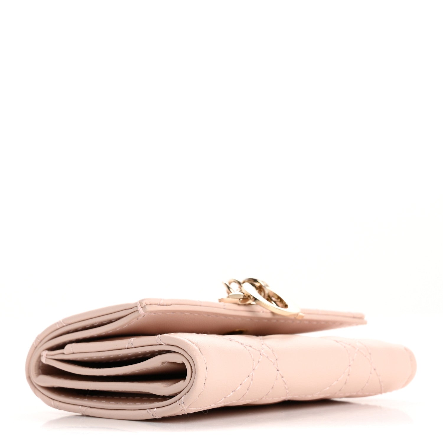 Christian Dior Lambskin Cannage My Dior Glycine Wallet Rose Poudre 4 of 7