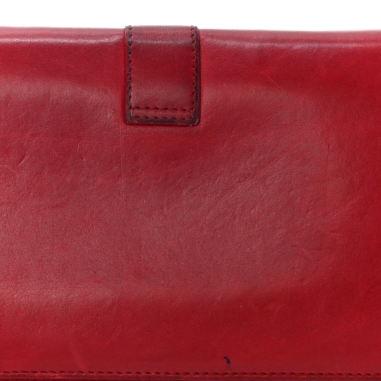 Calfskin Classic Y Ligne Zip Around Wallet Red
