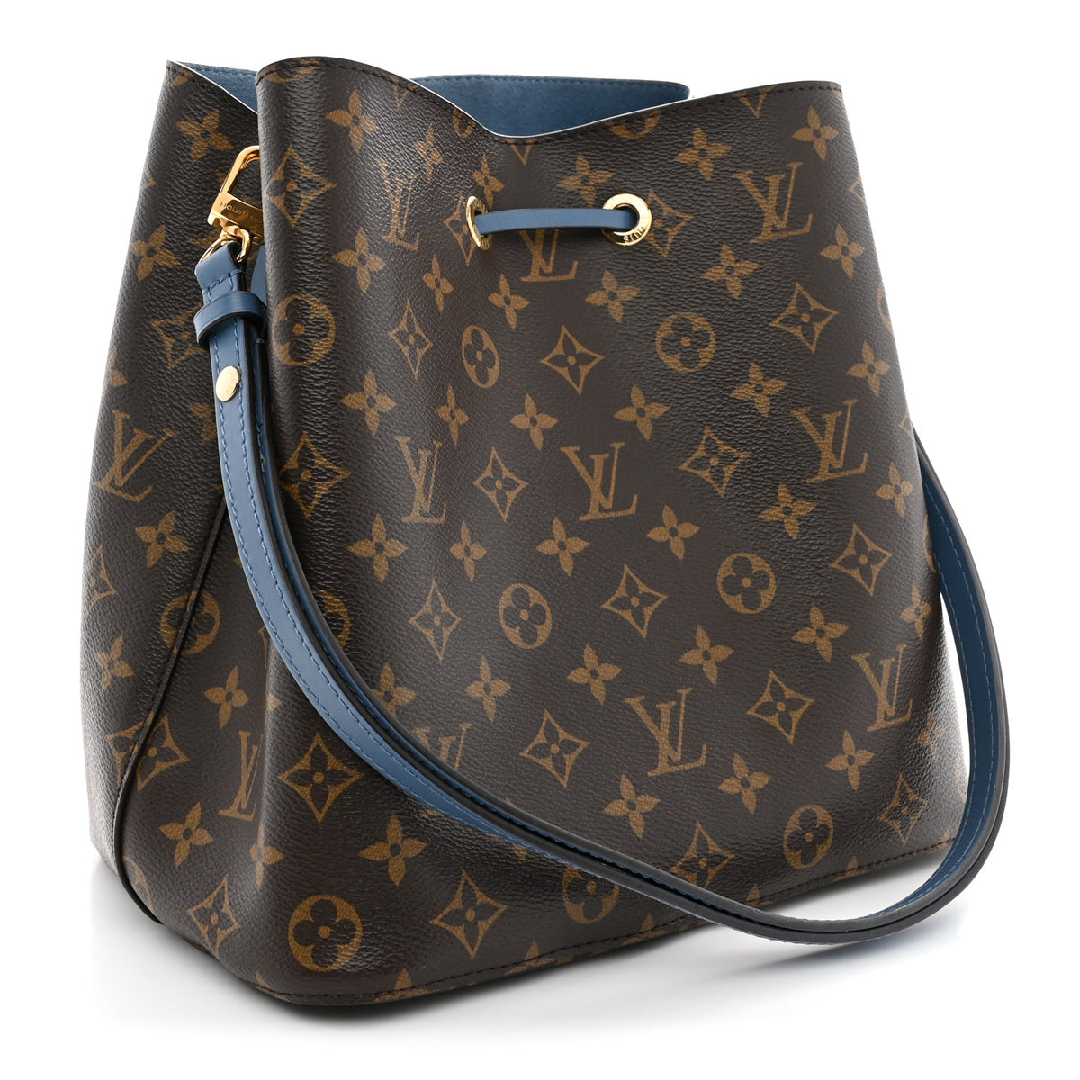 Louis Vuitton Monogram Neonoe MM Blue Jean 3 of 11