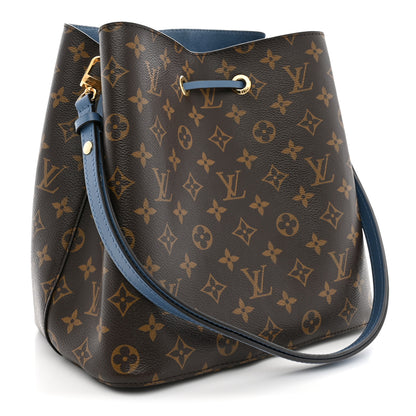 Louis Vuitton Monogram Neonoe MM Blue Jean 3 of 11