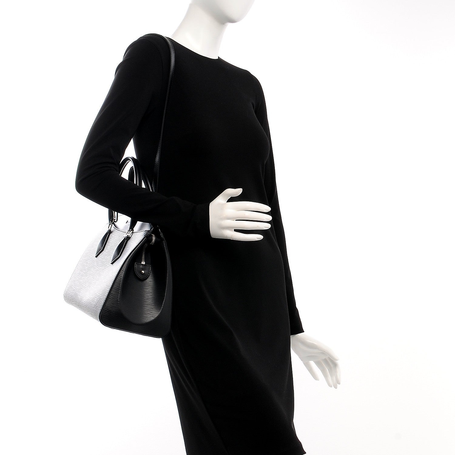 Louis Vuitton Epi Soufflot MM Black 2 of 8