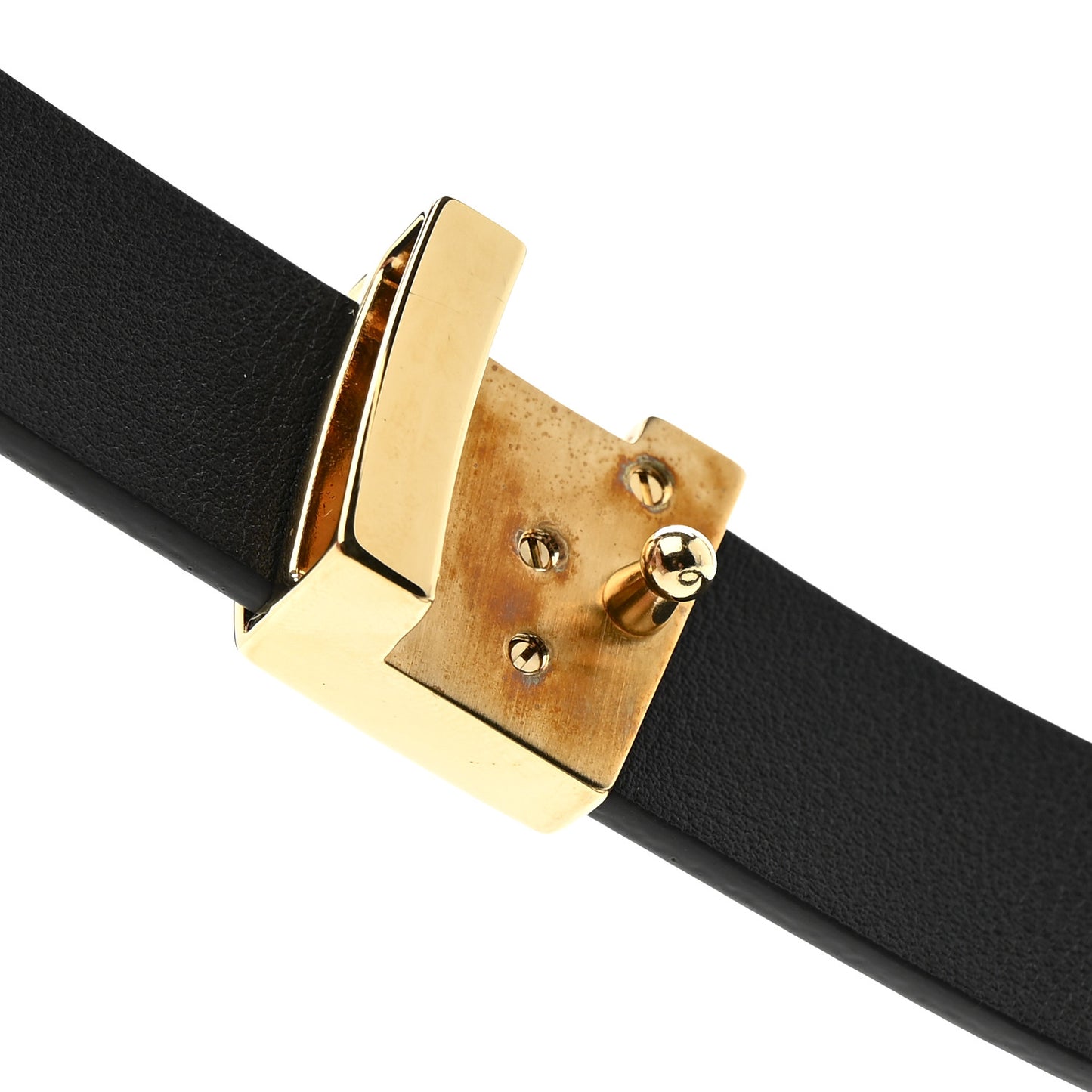 Calfskin Embossed LV Initiales 20mm Belt 75 30 Black