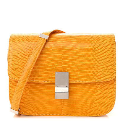 Celine Lizard Medium Classic Box Flap Bag Imperial 1 of 14