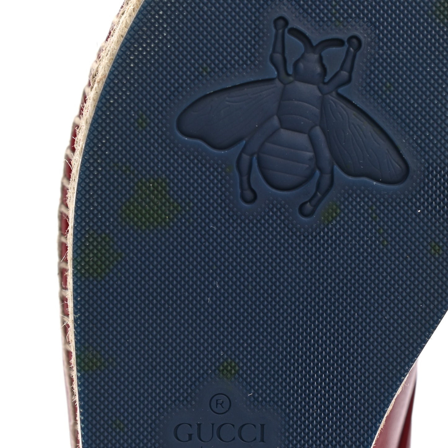 Nappa Matelasse GG Pilar Flatform Lace-Up Espadrilles 37 Hibiscus Red
