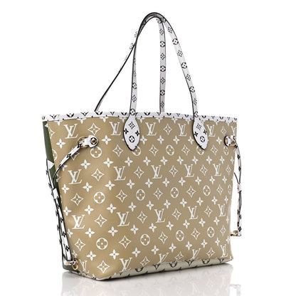 Louis Vuitton Monogram Giant Neverfull MM Kaki 5 of 11