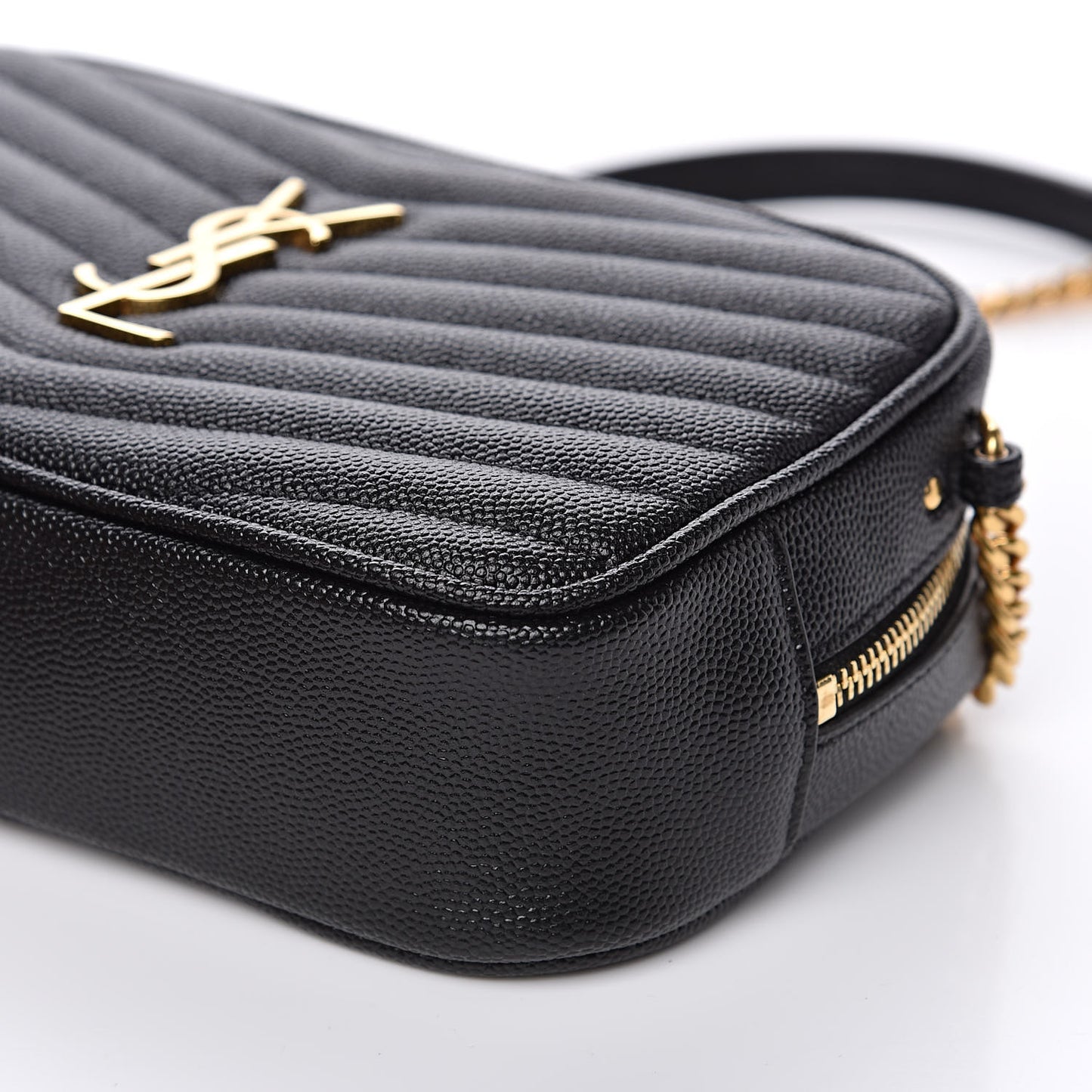Grain De Poudre Matelasse Monogram Mini Lou Camera Bag Black