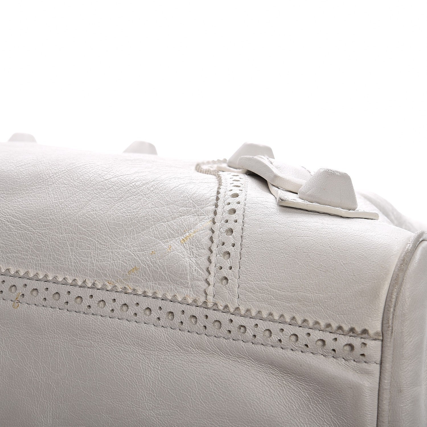 Balenciaga Agneau Giant Brogues Hardware Mid Day White 18 of 22