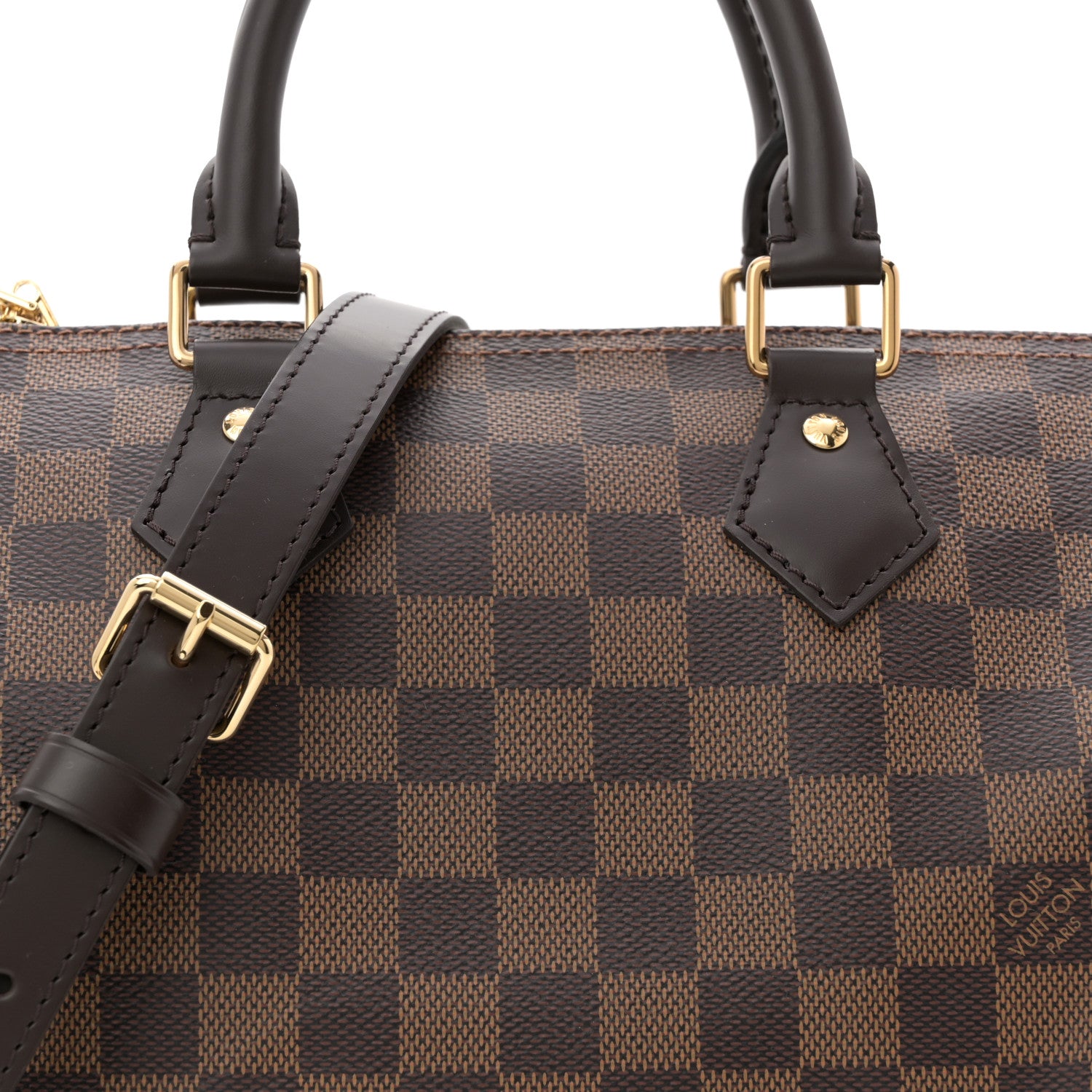 Louis Vuitton Damier Ebene Speedy Bandouliere 25 7 of 10