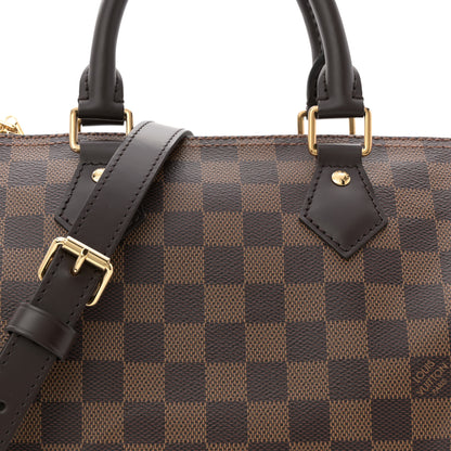 Louis Vuitton Damier Ebene Speedy Bandouliere 25 7 of 10