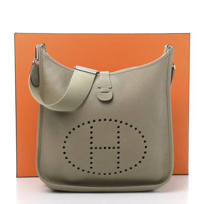 Hermes Taurillon Clemence Evelyne III GM Sauge 11 of 11
