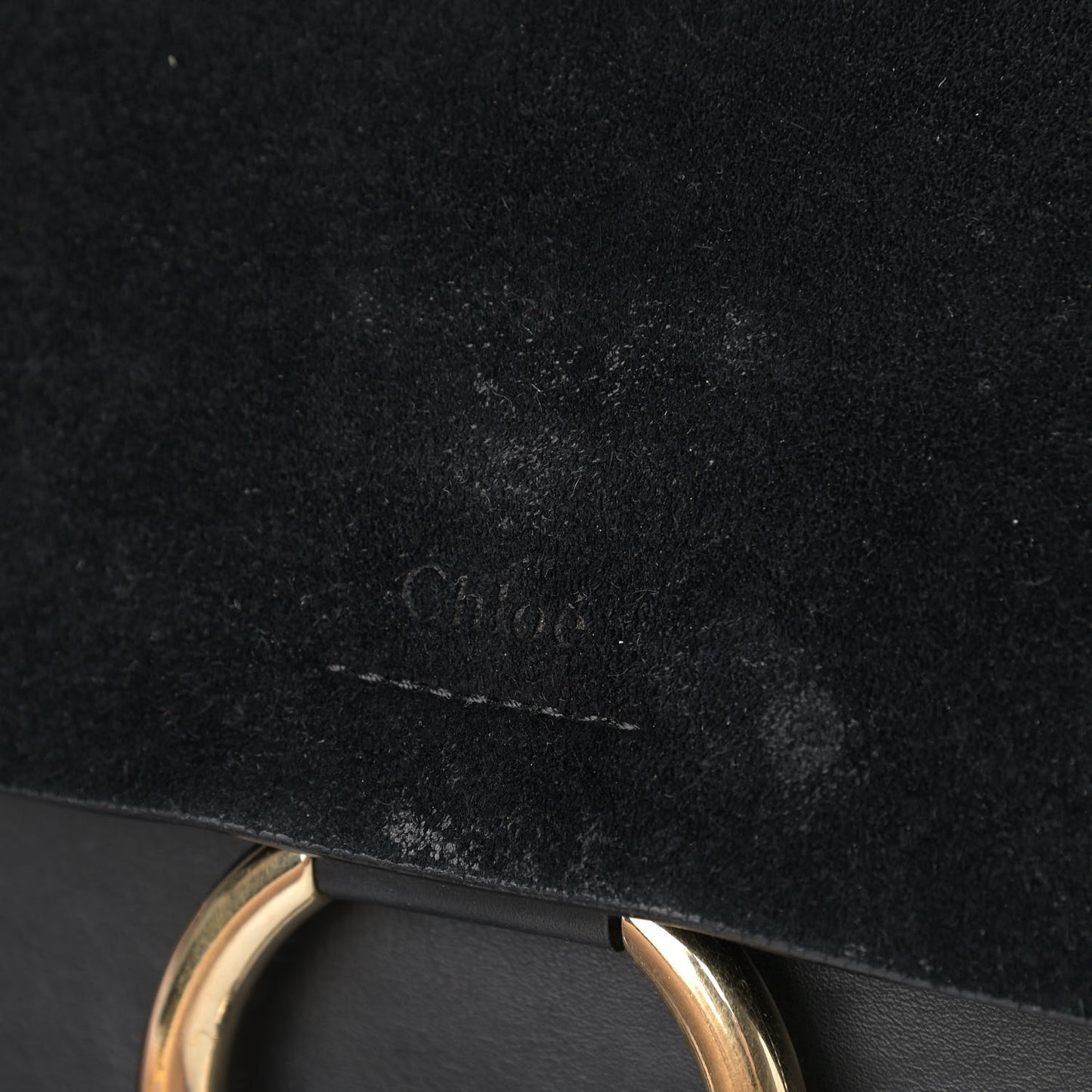Suede Calfskin Medium Faye Shoulder Bag Black