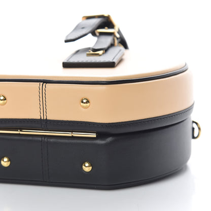 Louis Vuitton Calfskin Petite Boite Chapeau Black Beige 9 of 11