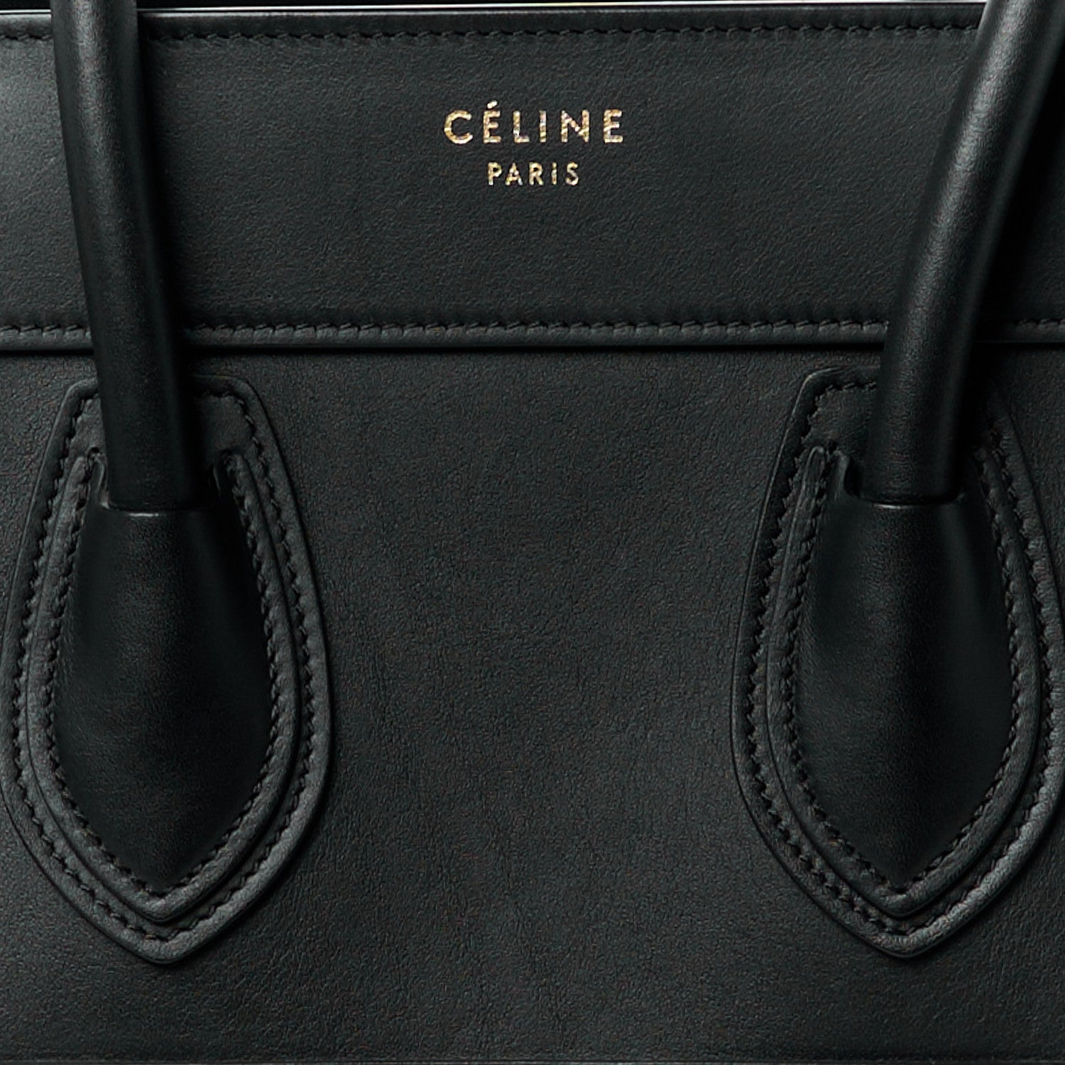 Celine Smooth Calfskin Mini Luggage Black 8 of 12