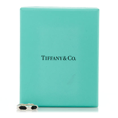 Tiffany Sterling Silver Enamel Signature X Ring 49 5 Black 5 of 5