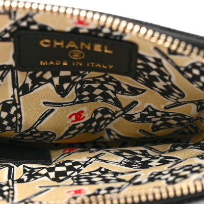 Chanel Caviar Quilted Zip Card Holder Wallet Black 5 of 8