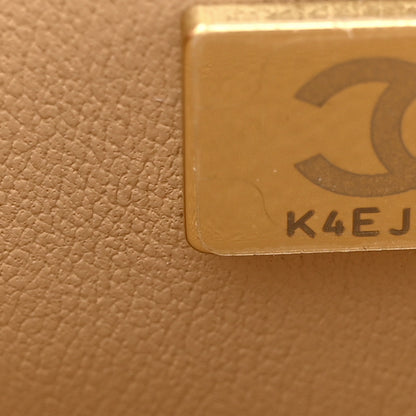 Chanel Lambskin Quilted Strass Small CC Top Handle Flap Beige 7 of 11