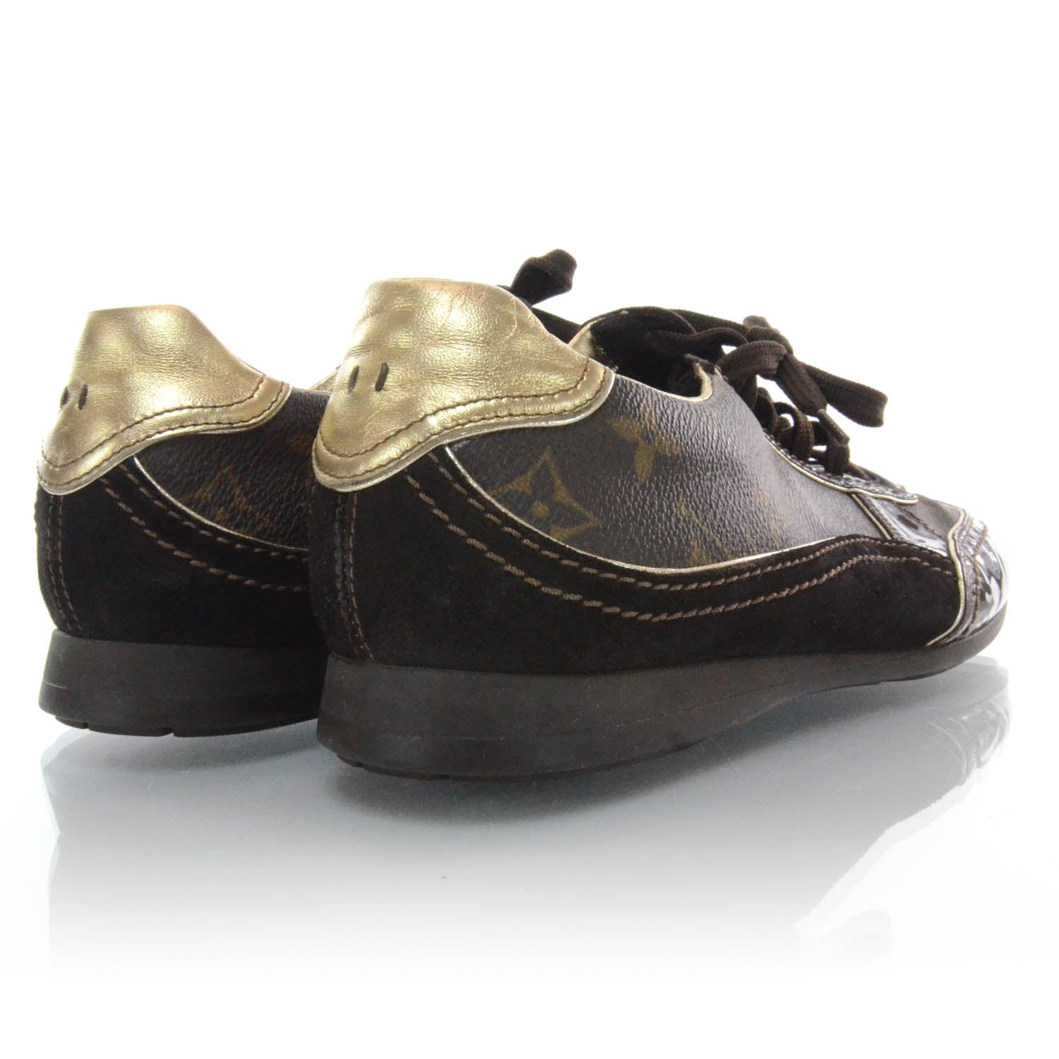 Louis Vuitton Patent Monogram Globe Trotter Sneakers 40 3 of 8