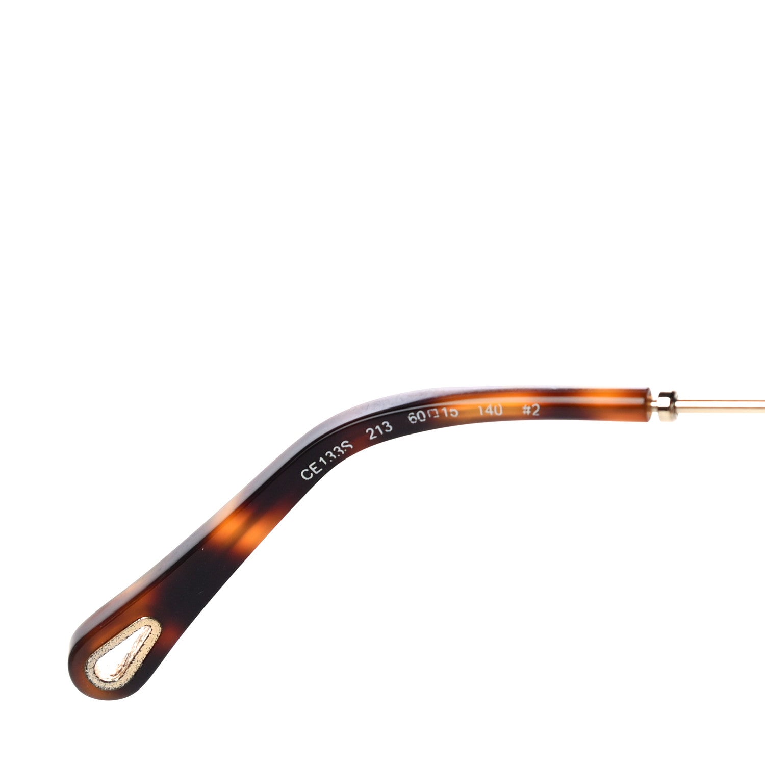 Chloe Poppy Cutout Square Sunglasses CE133S Havana Brown 6 of 7