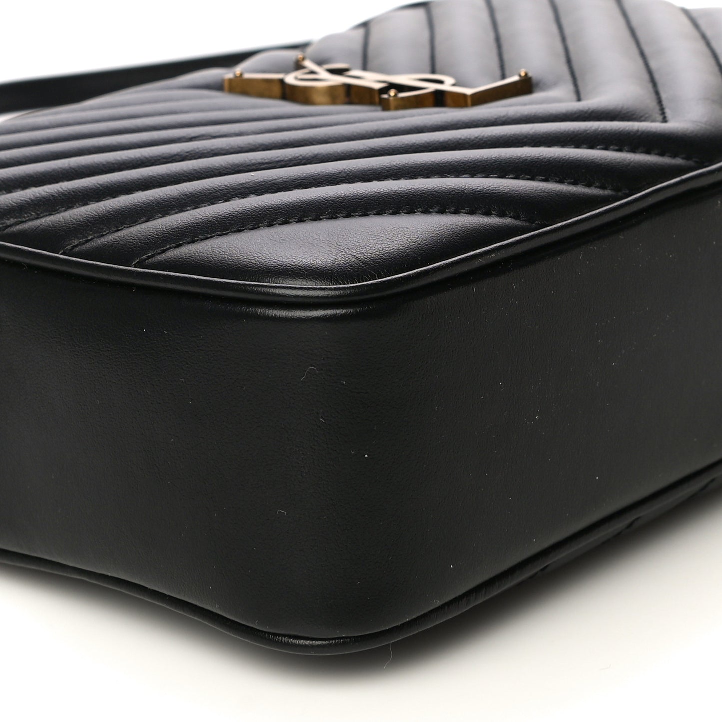 Calfskin Matelasse Monogram Lou Camera Bag Black