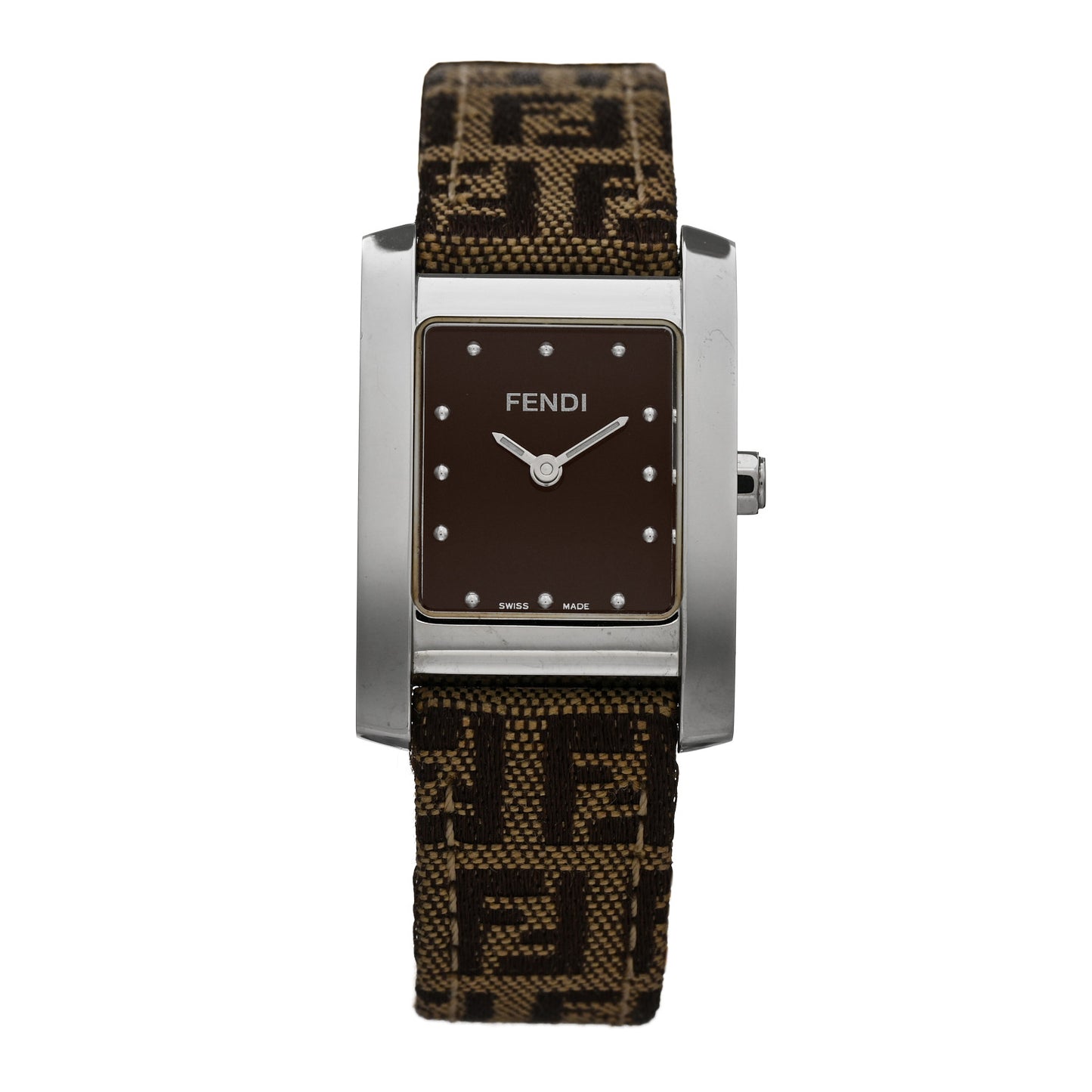 Stainless Steel Canvas 22mm Quartz Watch Black