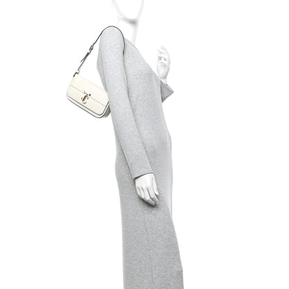 Jimmy Choo Calfskin Mini Avenue Shoulder Bag White 2 of 12