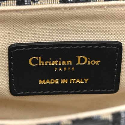 Christian Dior Oblique Mini Saddle Bag Blue 6 of 9