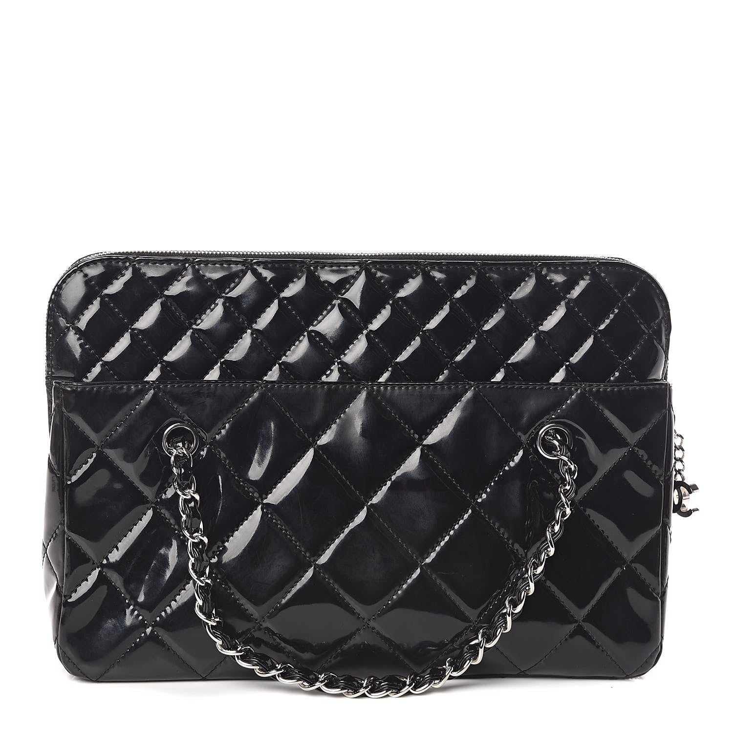 Chanel Vinyl Quilted In The Business Tote Black 1 of 14